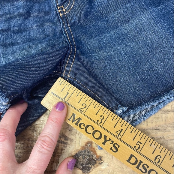 NWT!  Girls Old Navy high rise dark denim shorts adjustable waist size 14 - Picture 8 of 10